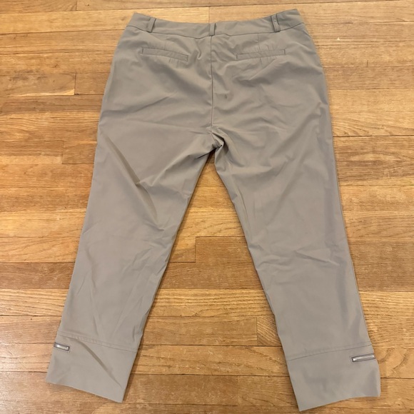 Eile 99 tan cropped lightweight travel pants size 12
 b59 - Picture 6 of 6